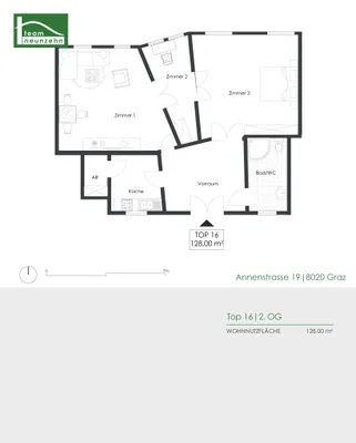 3-Zimmer-Wohnung mieten in Graz – 128 m², € 1.538 – Bild 17 von 17