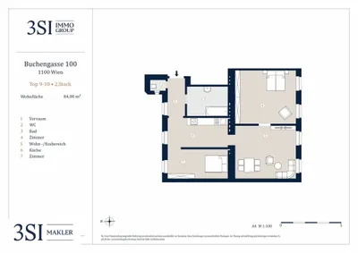 3-Zimmer-Wohnung kaufen in Wien – 84 m², € 315.000 – Bild 8 von 8