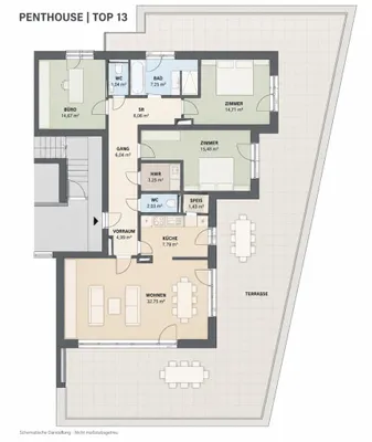 4-Zimmer-Wohnung mieten in Melk – 117,6 m², € 1.672 – Bild 14 von 14
