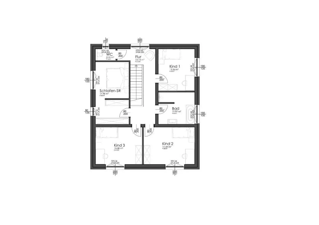 Stockhaus 177 mit Flachdach Belagsfertig (ohne Grundstück) - Vista 3