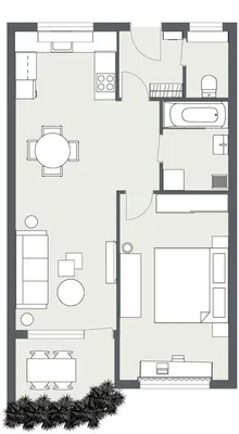 2-Zimmer-Wohnung mieten in Graz – 48 m², € 733 – Bild 16 von 17