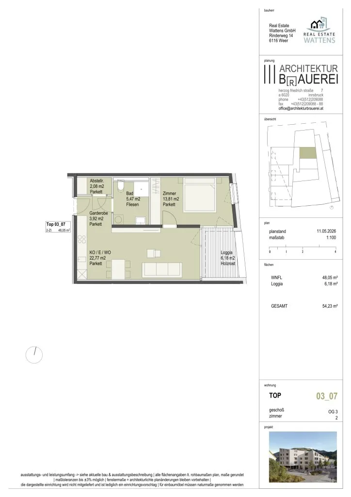 "Am Kirchplatz" - Neubauprojekt in Wattens - Zentrum – pohled 3