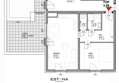 3-Zimmer-Wohnung mieten in Wien – 66,38 m², € 1.395 – Bild 19 von 20