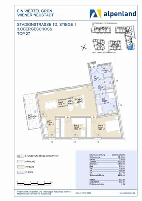 3-Zimmer-Wohnung mieten in Wiener Neustadt – 83,59 m², € 1.054 – Bild 7 von 7