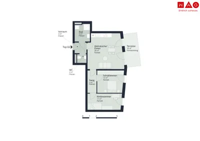 3-Zimmer-Wohnung mieten in Graz – 63 m², € 1.158 – Bild 8 von 8
