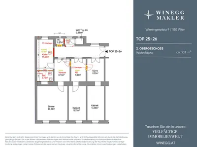 4-Zimmer-Wohnung kaufen in Wien – 103 m², € 368.000 – Bild 23 von 23
