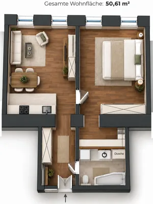 2-Zimmer-Wohnung kaufen in Wien – 50,61 m², € 369.000 – Bild 11 von 11