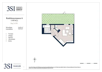 1-Zimmer-Wohnung kaufen in Wien – 34,45 m², € 215.000 – Bild 22 von 22