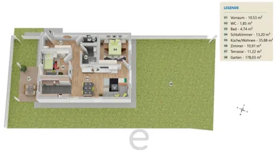 3-Zimmer-Wohnung kaufen in Wels – 77,11 m², € 498.000 – Bild 2 von 12