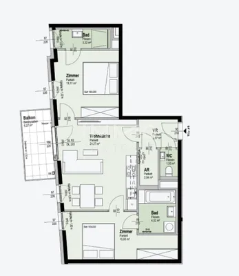 3-Zimmer-Wohnung kaufen in Wien – 63,13 m², € 496.100 – Bild 9 von 9