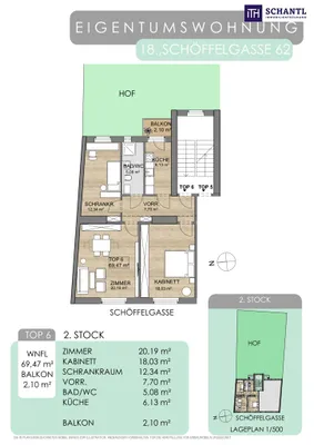 3-Zimmer-Wohnung kaufen in Wien – 69,47 m², € 465.000 – Bild 33 von 33