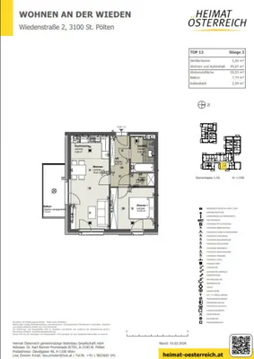 2-Zimmer-Wohnung mieten in Sankt Pölten – 50,93 m², € 644 – Bild 10 von 12