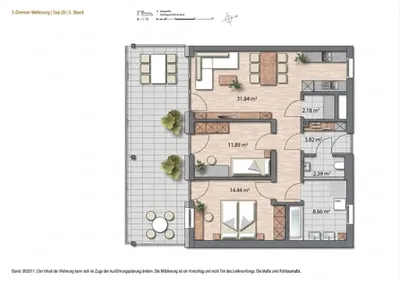 3-Zimmer-Wohnung kaufen in Klagenfurt – 74,62 m², € 395.000 – Bild 8 von 8