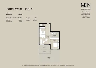 2-Zimmer-Wohnung kaufen in Liezen – 47,06 m², € 623.759 – Bild 4 von 4