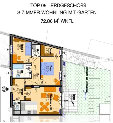 Wohnung kaufen in Baden – 72,86 m², € 390.000 – Bild 16 von 16