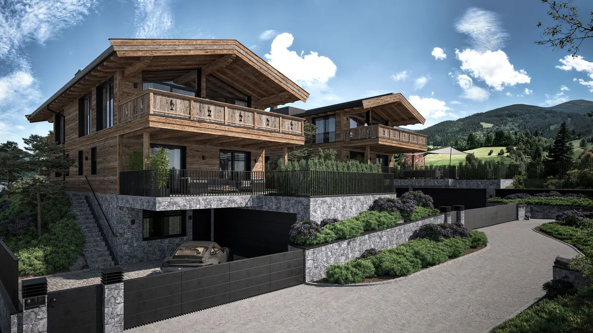 Neubau-Chalet mit Freizeitwohnsitz in sonniger Ruhelage - Ansicht 2
