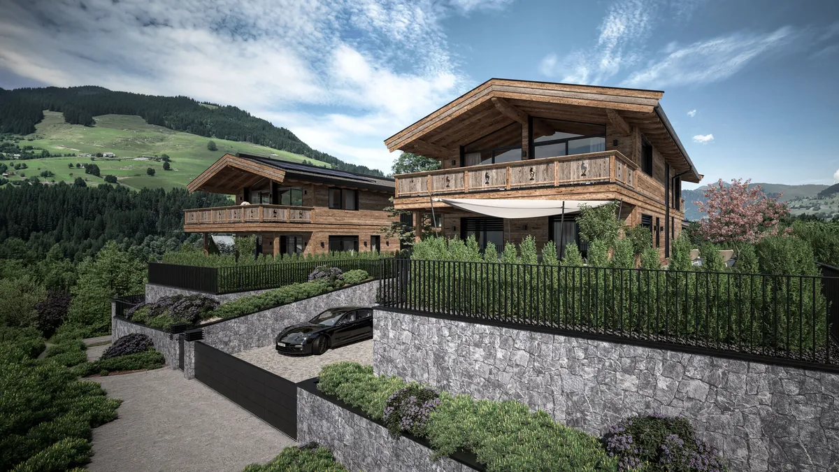 Neubau-Chalet mit Freizeitwohnsitz in sonniger Ruhelage - Ansicht 3