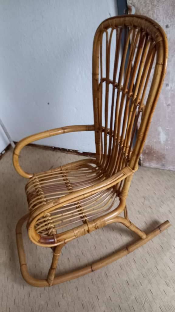 Schaukelstuhl Bambus Rattan,  50,- (4223 Katsdorf) - willhaben