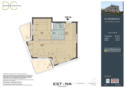 2-Zimmer-Wohnung mieten in Wien – 46,48 m², € 1.680 – Bild 15 von 15
