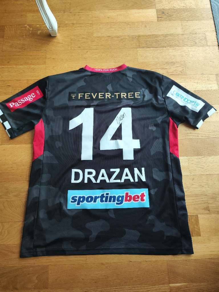 Lask Linz Christopher Drazan Nr. 14 Trikot matchworn Erste Liga 2015 - 2016 Österreich ( Rapid Wien, Admira Wacker, 1. FC Kaiserslautern, SKN St Pölten, Austria Lustenau, FC Vaduz, Dornbirn, Siegendorf)