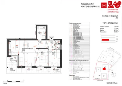 3-Zimmer-Wohnung kaufen in Wels-Land – 77,92 m², € 351.000 – Bild 6 von 6