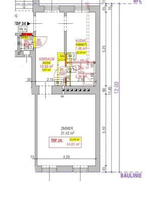 2-Zimmer-Wohnung kaufen in Wien – 44,5 m², € 189.000 – Bild 17 von 17