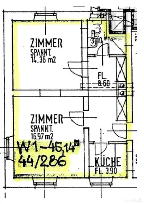 2-Zimmer-Wohnung mieten in Graz – 45,14 m², € 598 – Bild 20 von 20