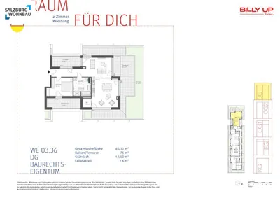 2-Zimmer-Wohnung kaufen in Salzburg Stadt – 86 m², € 689.600 – Bild 10 von 10