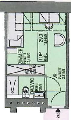 1-Zimmer-Wohnung mieten in Wien – 18,34 m², € 842 – Bild 18 von 19