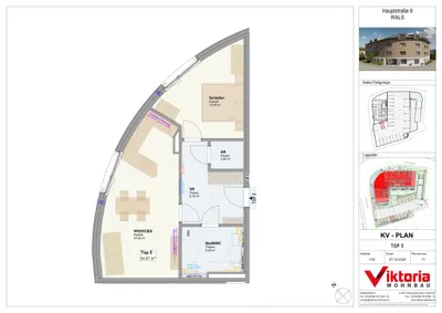 2-Zimmer-Wohnung kaufen in Salzburg-Umgebung – 55 m², € 338.000 – Bild 3 von 6