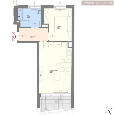 2-Zimmer-Wohnung mieten in Wien – 50 m², € 1.030 – Bild 10 von 12