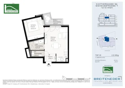 2-Zimmer-Wohnung kaufen in Wien – 39,33 m², € 289.000 – Bild 14 von 14