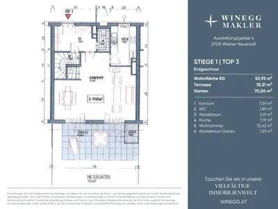 4-Zimmer-Wohnung kaufen in Wiener Neustadt – 99,89 m², € 349.000 – Bild 21 von 22