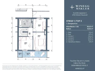4-Zimmer-Wohnung kaufen in Wiener Neustadt – 99,89 m², € 349.000 – Bild 22 von 22