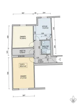 2-Zimmer-Wohnung mieten in Wien – 70 m², € 1.100 – Bild 13 von 13