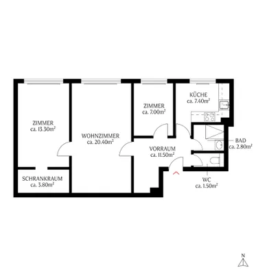 3-Zimmer-Wohnung kaufen in Wien – 67 m², € 269.000 – Bild 7 von 8