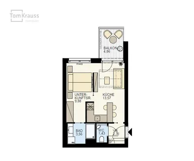 2-Zimmer-Wohnung kaufen in Wien – 30,75 m², € 255.500 – Bild 10 von 13