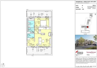 2-Zimmer-Wohnung mieten in Mistelbach – 58 m², € 790