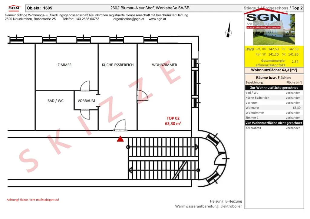 2-Zimmer-Albauwohnung in Blumau-Neurißhof - Ansicht 2