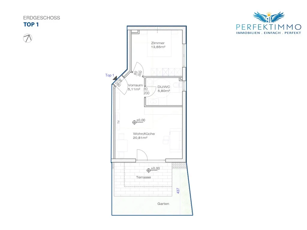 Hochwertige Neubauwohnung mit Terrasse und Garten - Ihr Wohntraum in Hall in Tirol - Widok 3