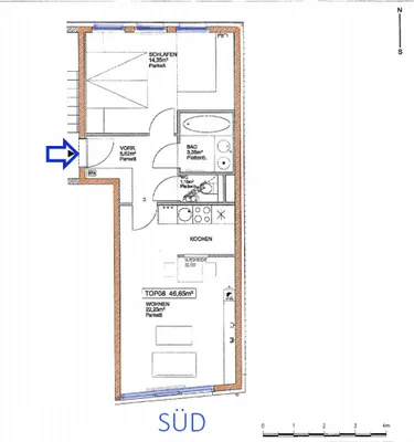 2-Zimmer-Wohnung mieten in Wien – 46,65 m², € 890 – Bild 20 von 20