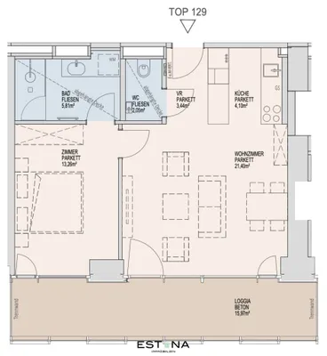 2-Zimmer-Wohnung mieten in Wien – 50,06 m², € 1.800 – Bild 18 von 18