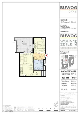 2-Zimmer-Wohnung mieten in Wien – 45,13 m², € 965 – Bild 8 von 8
