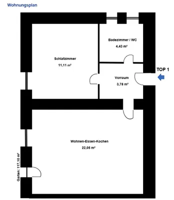 2-Zimmer-Wohnung kaufen in Innsbruck-Land – 41,37 m², € 299.000 – Bild 17 von 18