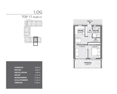 2-Zimmer-Wohnung kaufen in Hartberg-Fürstenfeld – 45,88 m², € 169.756 – Bild 2 von 4