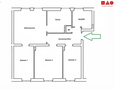 4-Zimmer-Wohnung kaufen in Leoben – 72,94 m², € 69.000 – Bild 9 von 9