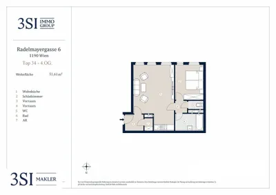 2-Zimmer-Wohnung kaufen in Wien – 51,61 m², € 359.000 – Bild 18 von 18