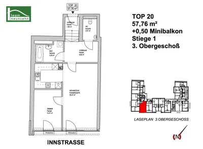 2-Zimmer-Wohnung mieten in Wien – 57,76 m², € 1.045 – Bild 19 von 19