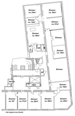 14-Zimmer-Gewerbeimmobilie mieten in Wien – 491 m², € 8.933 – Bild 2 von 11