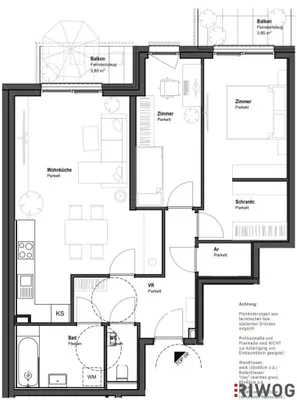 3-Zimmer-Wohnung mieten in Wien – 70,93 m², € 1.573 – Bild 13 von 14